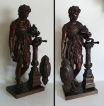 restauration statue bronze patine ref. 1114